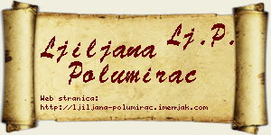 Ljiljana Polumirac vizit kartica